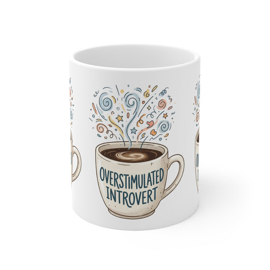VOID - Overstimulated Introvert Coffee Mug — 11oz Funny Introvert Gift