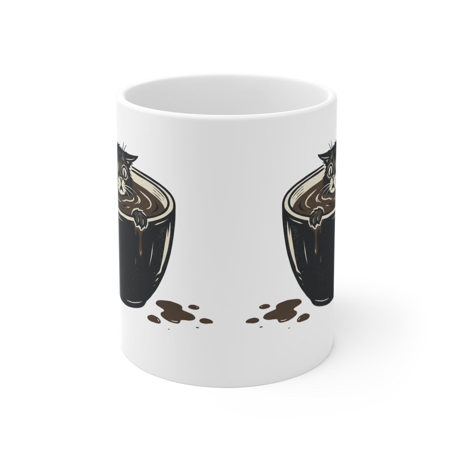 VOID - Cat-in-Coffee Mug — Cute Cat Inside Coffee Cup Coffee Lover Gift 11oz
