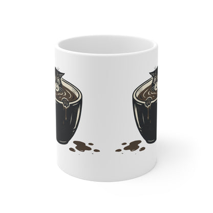 VOID - Cat-in-Coffee Mug — Cute Cat Inside Coffee Cup Coffee Lover Gift 11oz