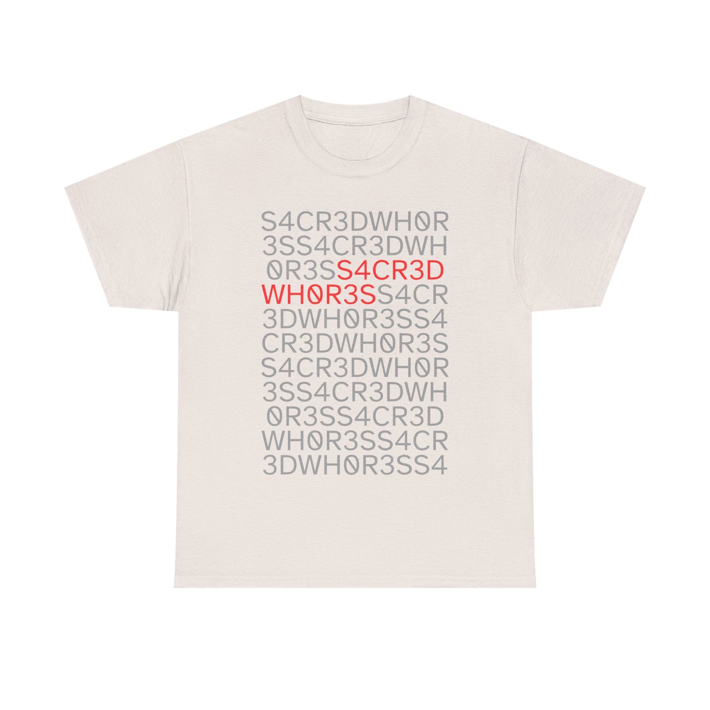 Sacred Whores - "Decoded" Text Tee