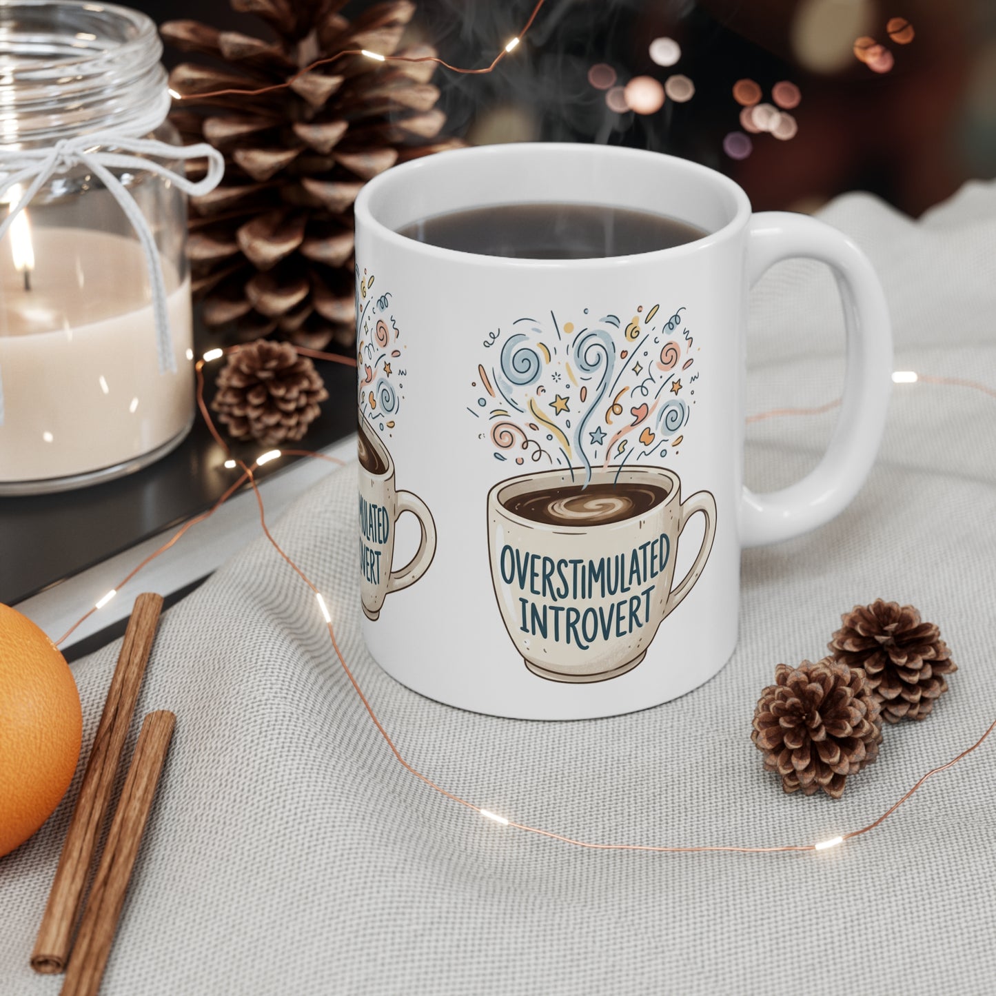 VOID - Overstimulated Introvert Coffee Mug — 11oz Funny Introvert Gift