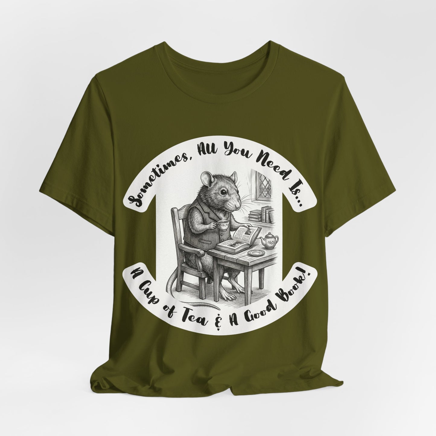 Ratney - Tea & Books T‑Shirt — "Sometimes All You Need Is A Cup of Tea & A Good Book" - Introvert Book Lovers!