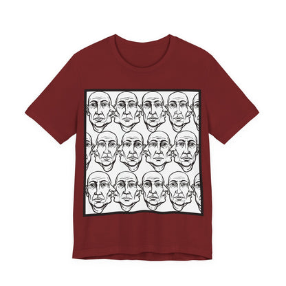 HotGossip - Version 1 - Abstract Repeating Faces Graphic Tee