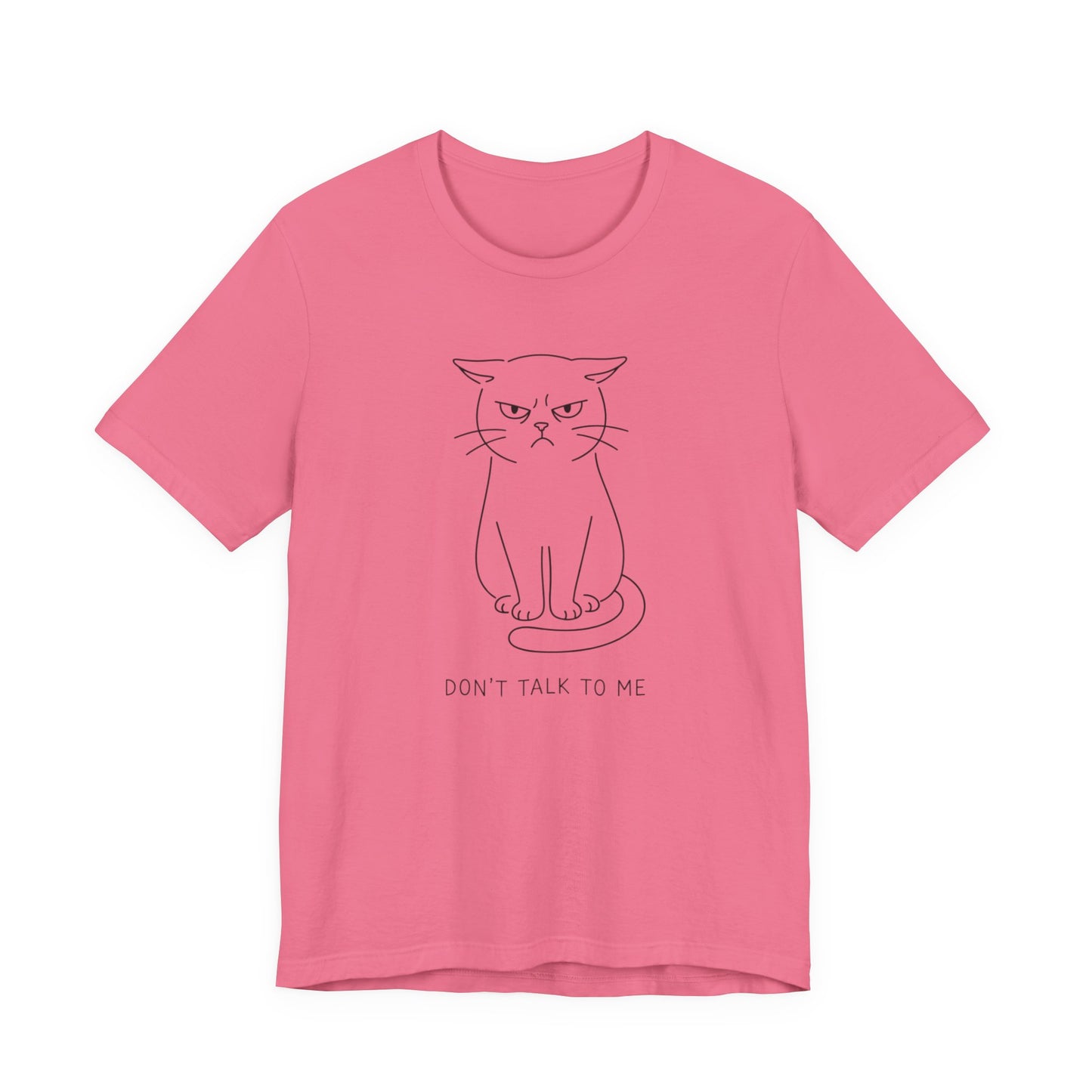 VOID - Don’t Talk To Me Cat T-Shirt — Grumpy Kitten Minimal Line Art Tee