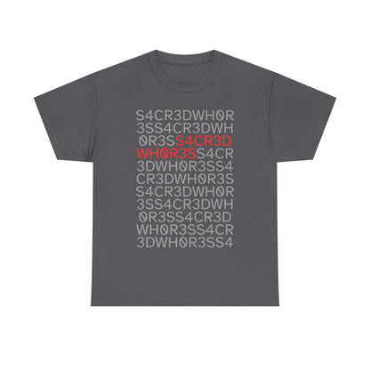 Sacred Whores - "Decoded" Text Tee
