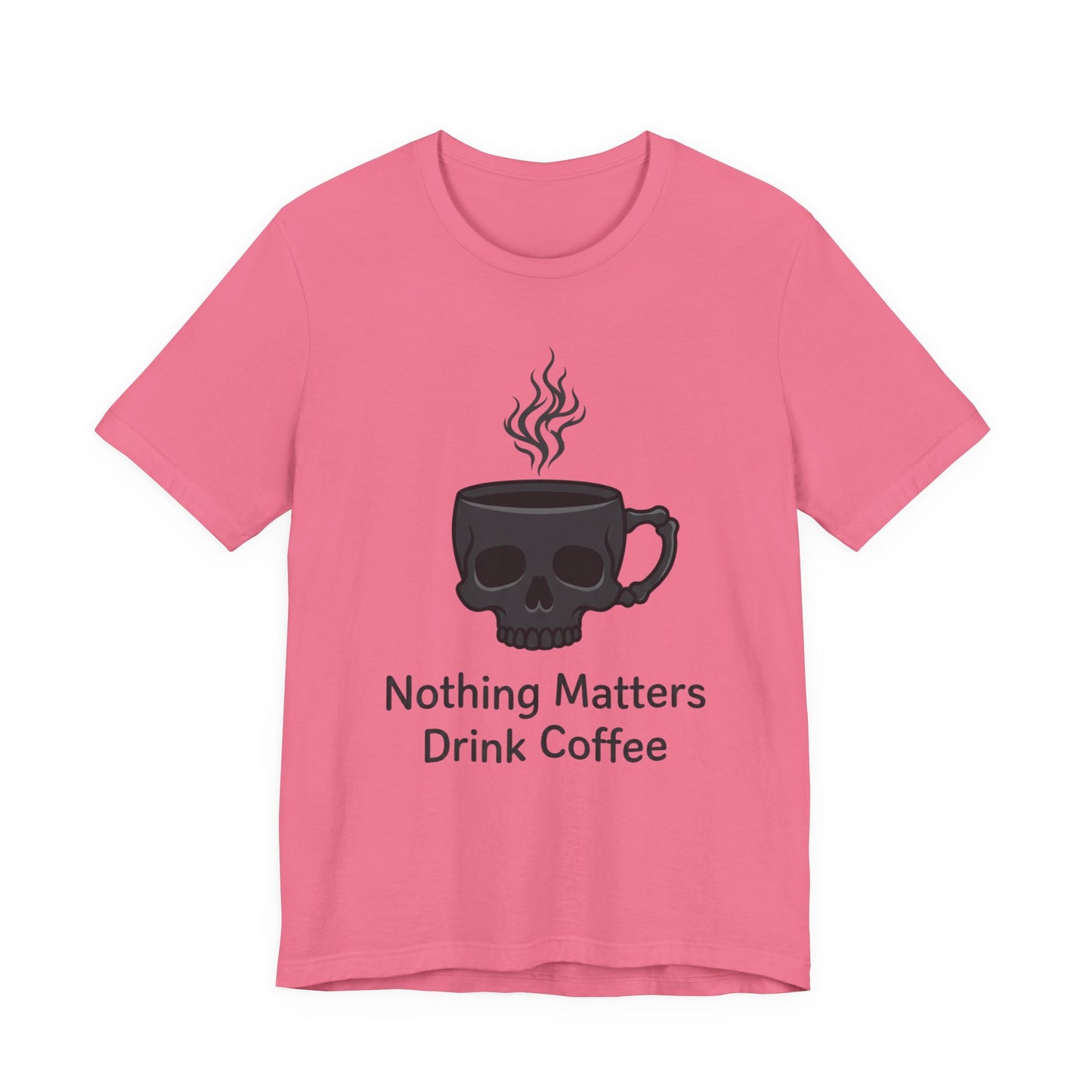 VOID - Coffee Skull T-Shirt — “Nothing Matters, Drink Coffee” Graphic Tee
