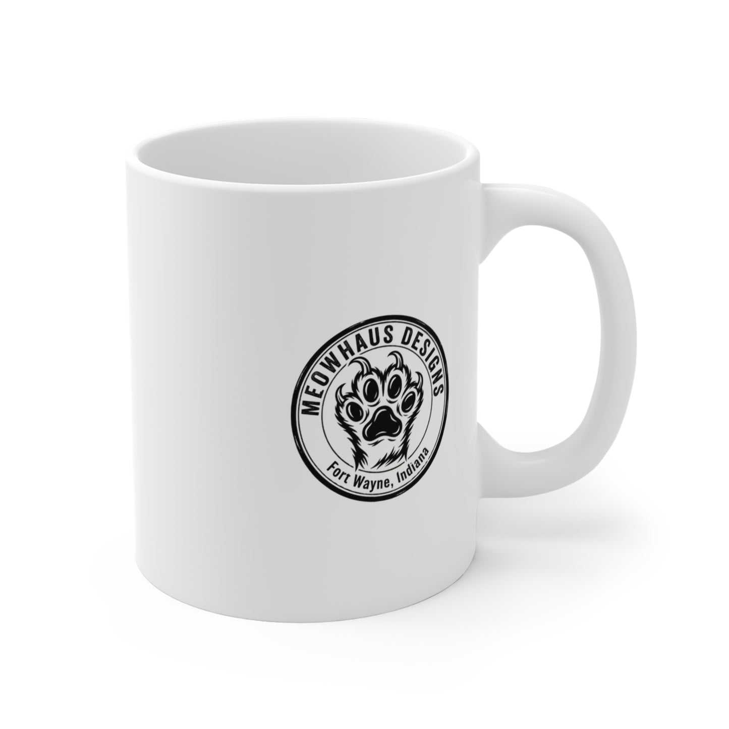 PunkCat - Big and Bold - 11oz Mug Left Handle - Punk Rock Cat Guitar Mug — 11oz Music Lover Coffee Cup