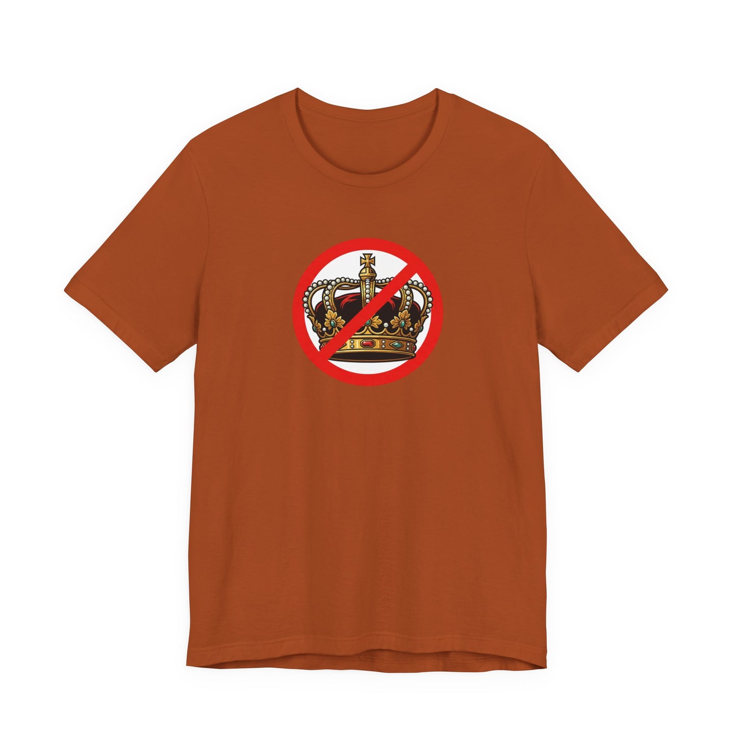 No Kings - Smaller Graphic - Protest Rally T-Shirt — No Crown Prohibition Graphic Tee