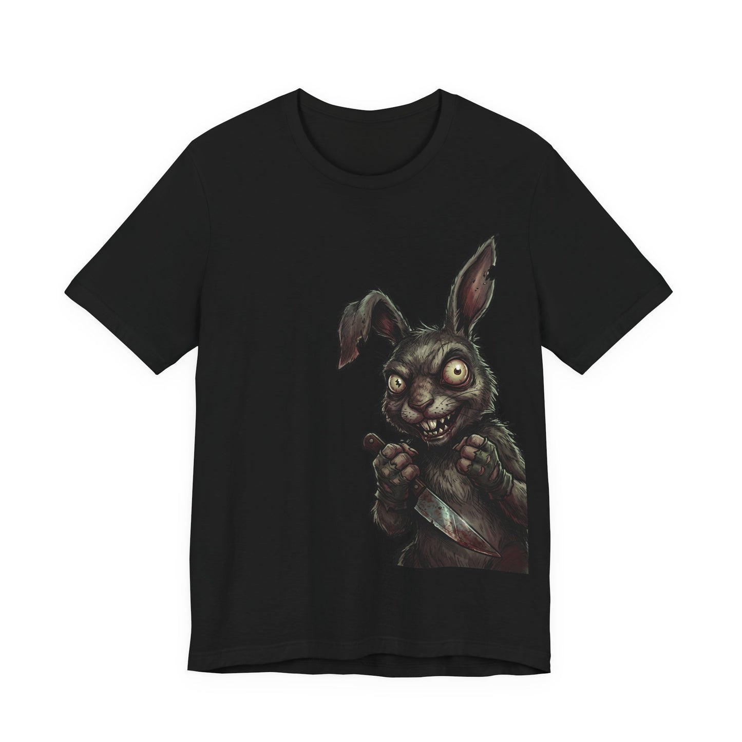 Creepy Killer Bunny T-Shirt — Horror Rabbit Graphic Tee