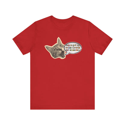 Cat Meme T‑Shirt — Vintage Cat Head Saying "We Might Be Misfits And F@#kups, But We Got This!""