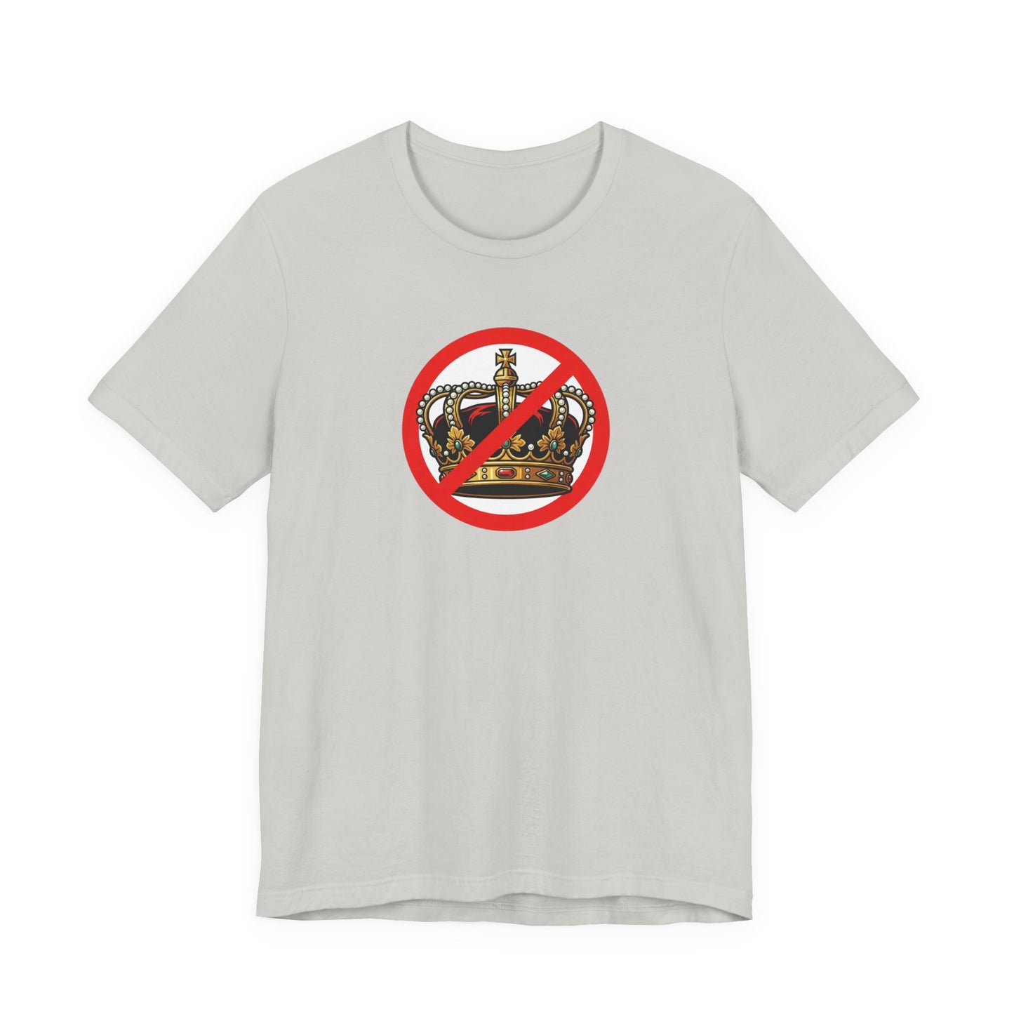 No Kings - Smaller Graphic - Protest Rally T-Shirt — No Crown Prohibition Graphic Tee