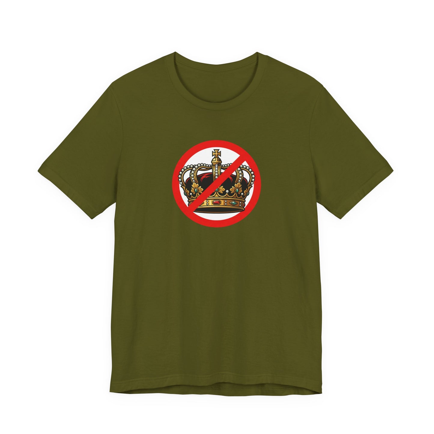 No Kings - Smaller Graphic - Protest Rally T-Shirt — No Crown Prohibition Graphic Tee