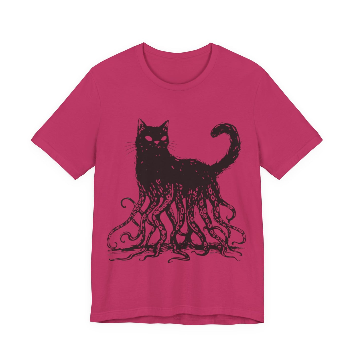 OctoCat Original T‑Shirt — Black Ink Mythical Cat with Octopus Tentacles Graphic Tee