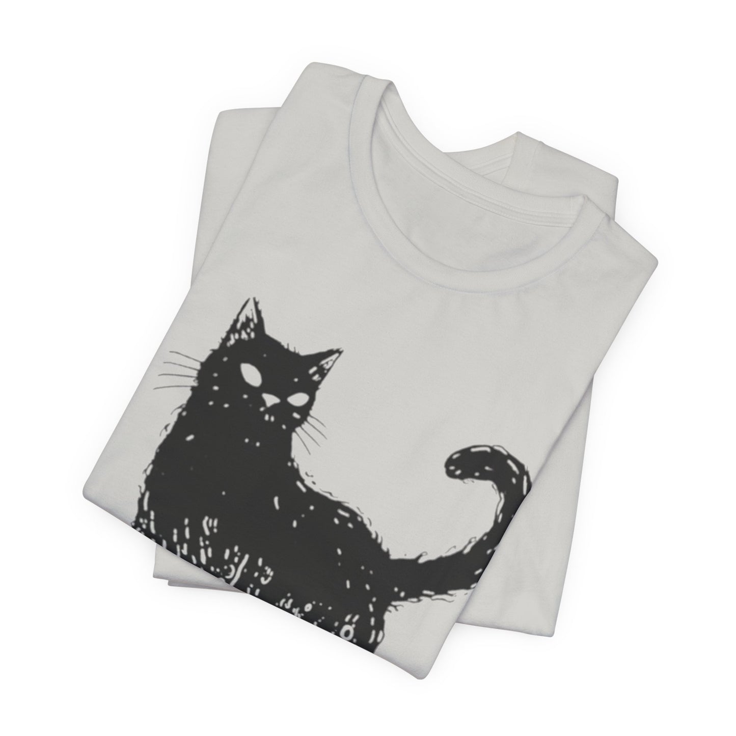 OctoCat Original T‑Shirt — Black Ink Mythical Cat with Octopus Tentacles Graphic Tee