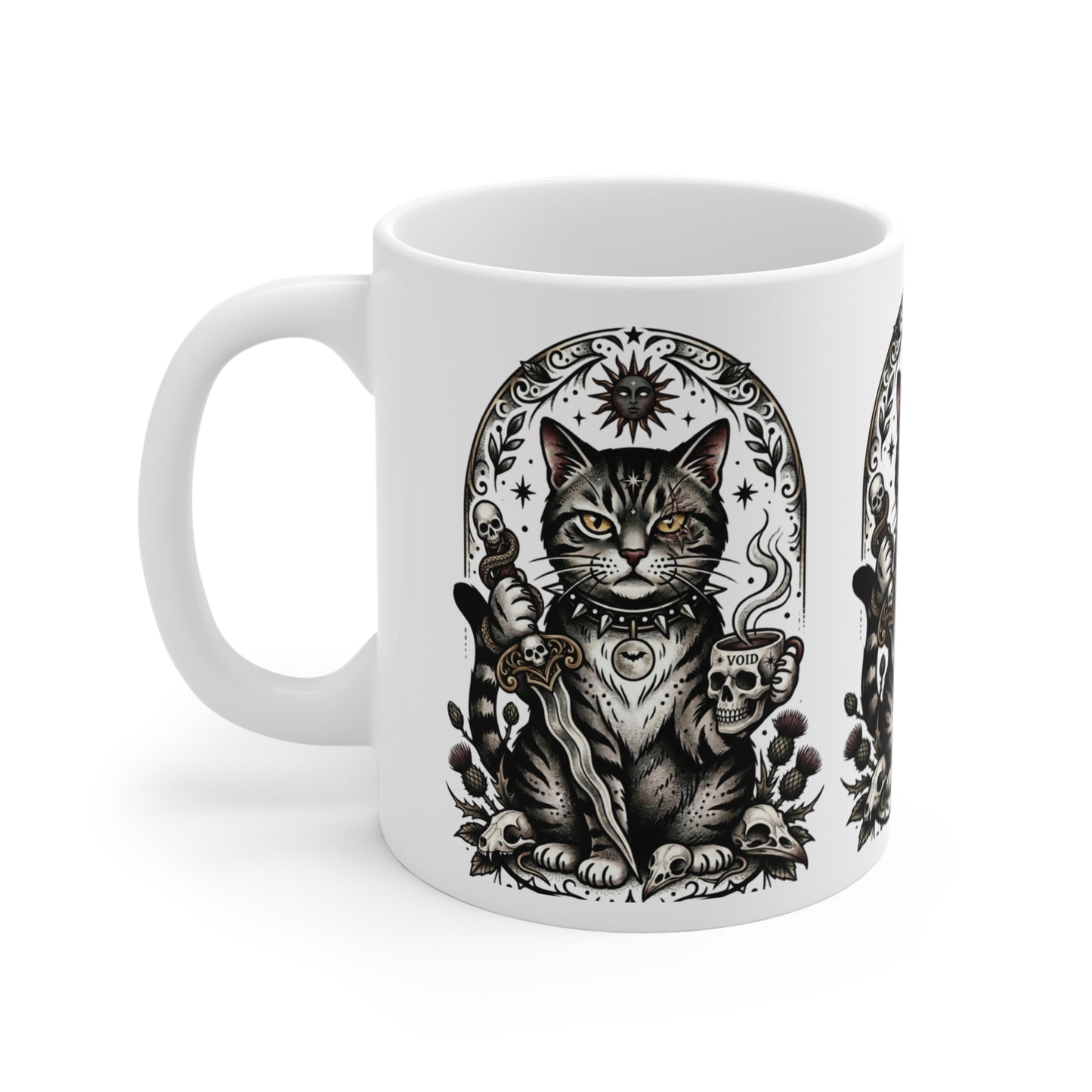 VOID - Occult Cat Mug — Mystical Tarot Cat 11oz Coffee Cup