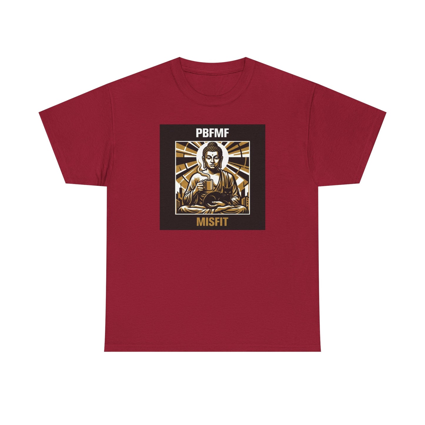 PBFMF - Twigs - Misfit Buddha Graphic Tee — 'PBFMF' Streetwear Mental Health-Inspired T-Shirt