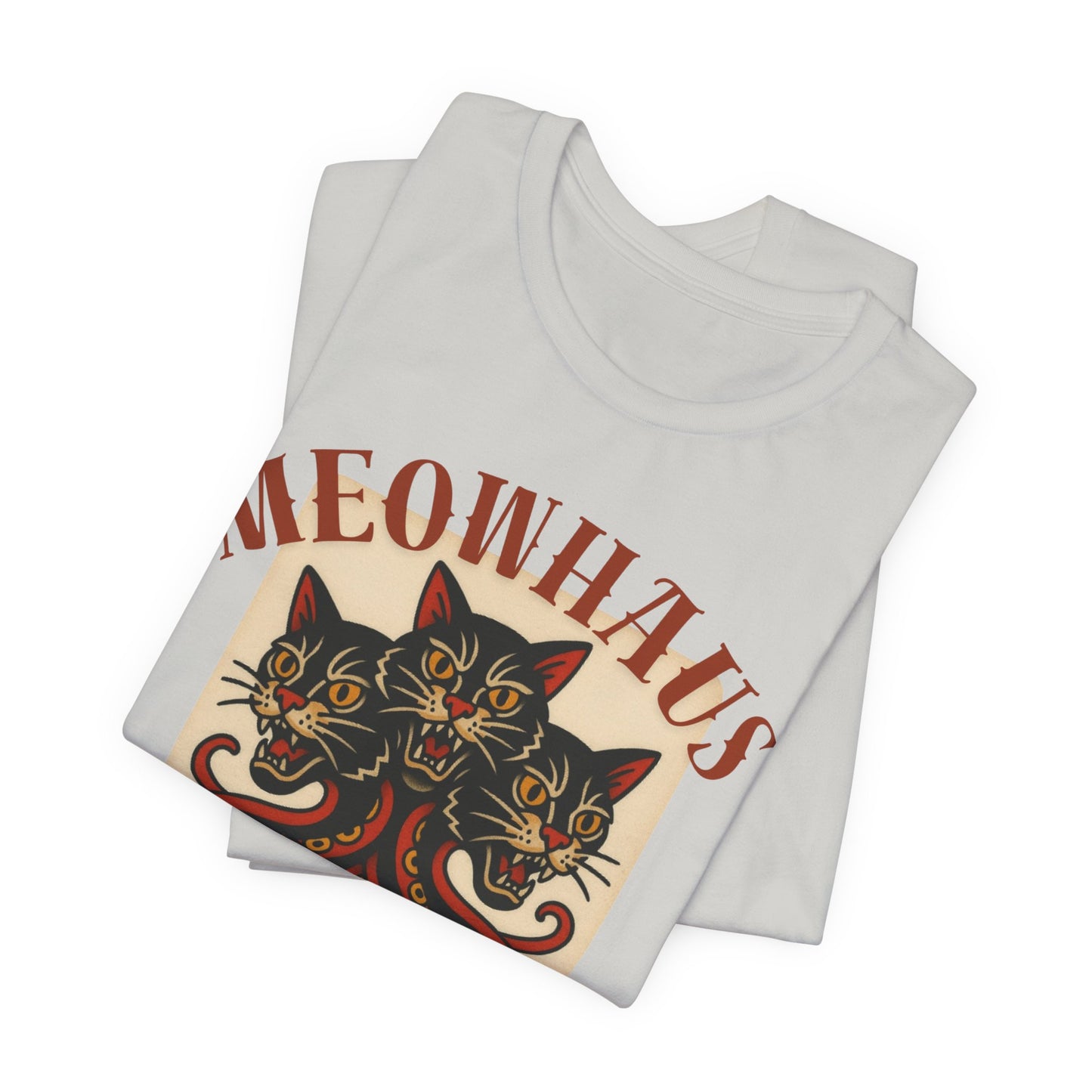 The Magic Three - Vintage Tattoo Meowhaus Cat-Octopus Graphic Tee