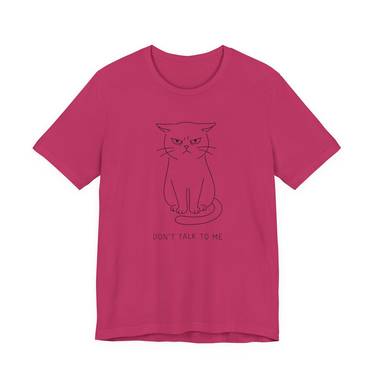 VOID - Don’t Talk To Me Cat T-Shirt — Grumpy Kitten Minimal Line Art Tee