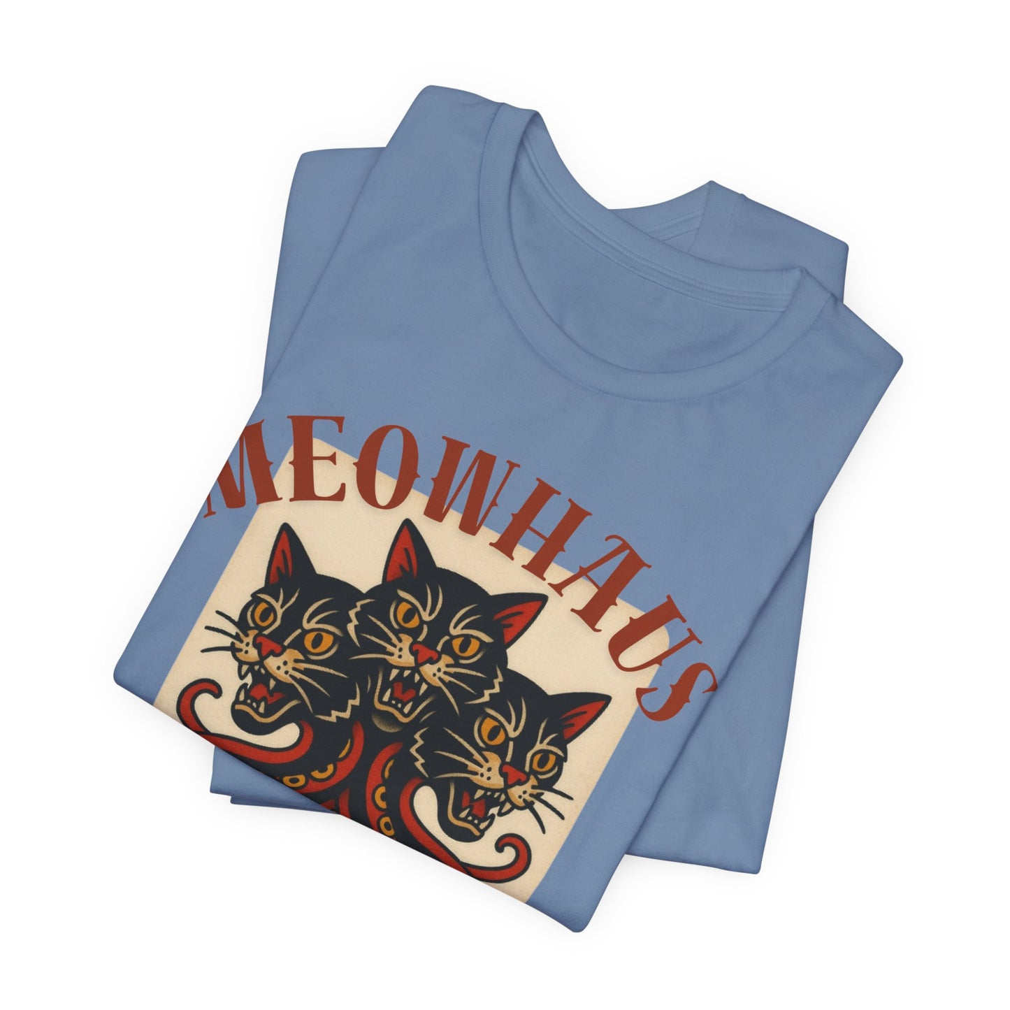 The Magic Three - Vintage Tattoo Meowhaus Cat-Octopus Graphic Tee