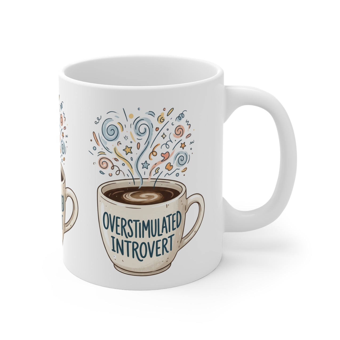 VOID - Overstimulated Introvert Coffee Mug — 11oz Funny Introvert Gift