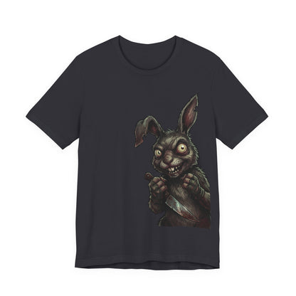 Creepy Killer Bunny T-Shirt — Horror Rabbit Graphic Tee