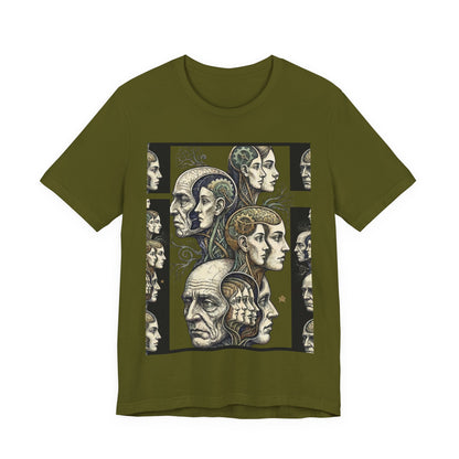 Family Of Thought - "Hearing Voices" - Human Mind Anatomy Tee — Vintage Phrenology Art T‑Shirt