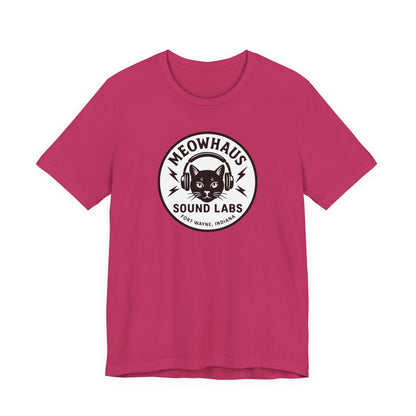 Meowhaus Sound Labs Cat Logo Tee - Fort Wayne Indiana Audio Music Studio School