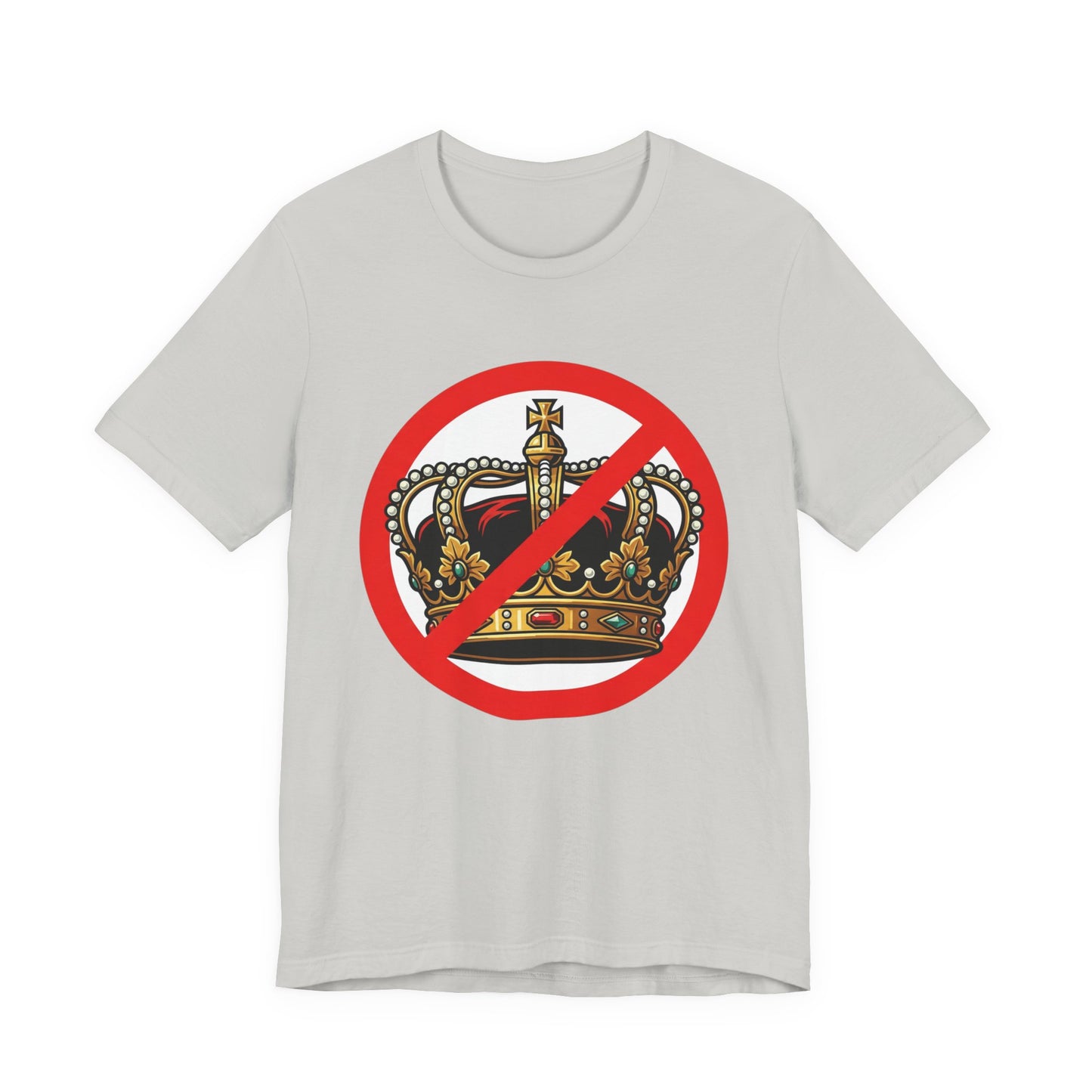No Kings T-Shirt — Anti-Monarchy Crown Symbol Graphic Tee