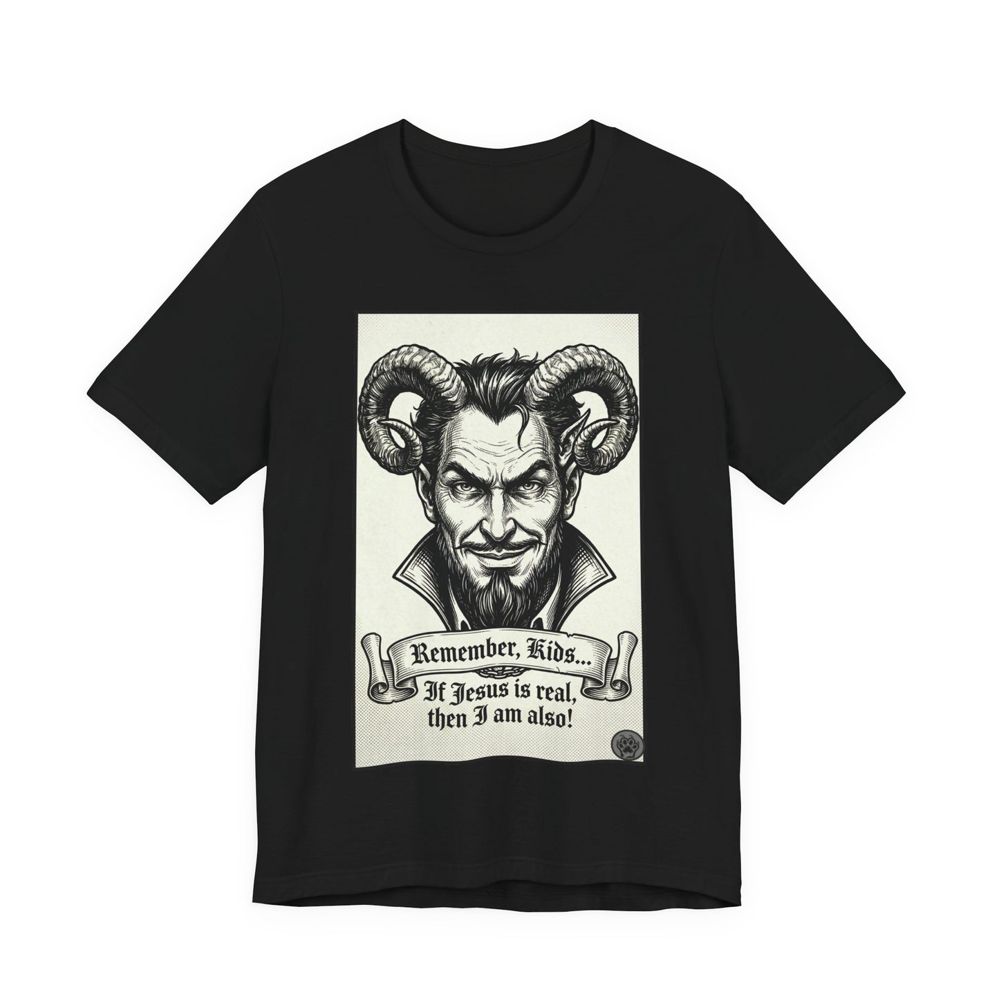 BLZB - Devil Illustration Tee – “Remember Kids... ” Graphic T‑Shirt