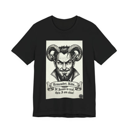 BLZB - Devil Illustration Tee – “Remember Kids... ” Graphic T‑Shirt