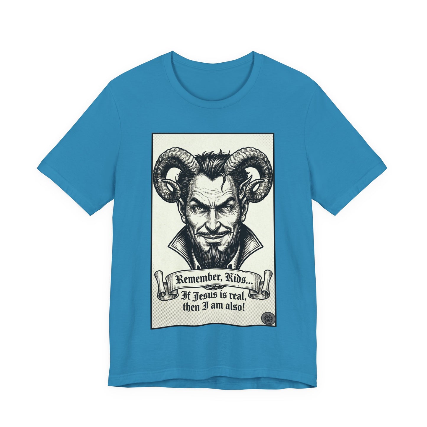BLZB - Devil Illustration Tee – “Remember Kids... ” Graphic T‑Shirt