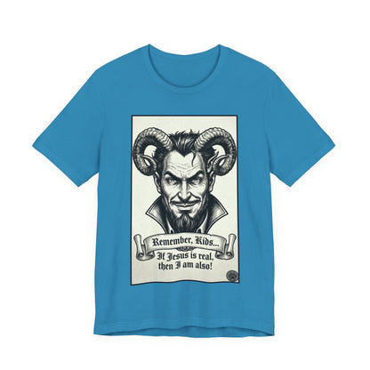 BLZB - Devil Illustration Tee – “Remember Kids... ” Graphic T‑Shirt