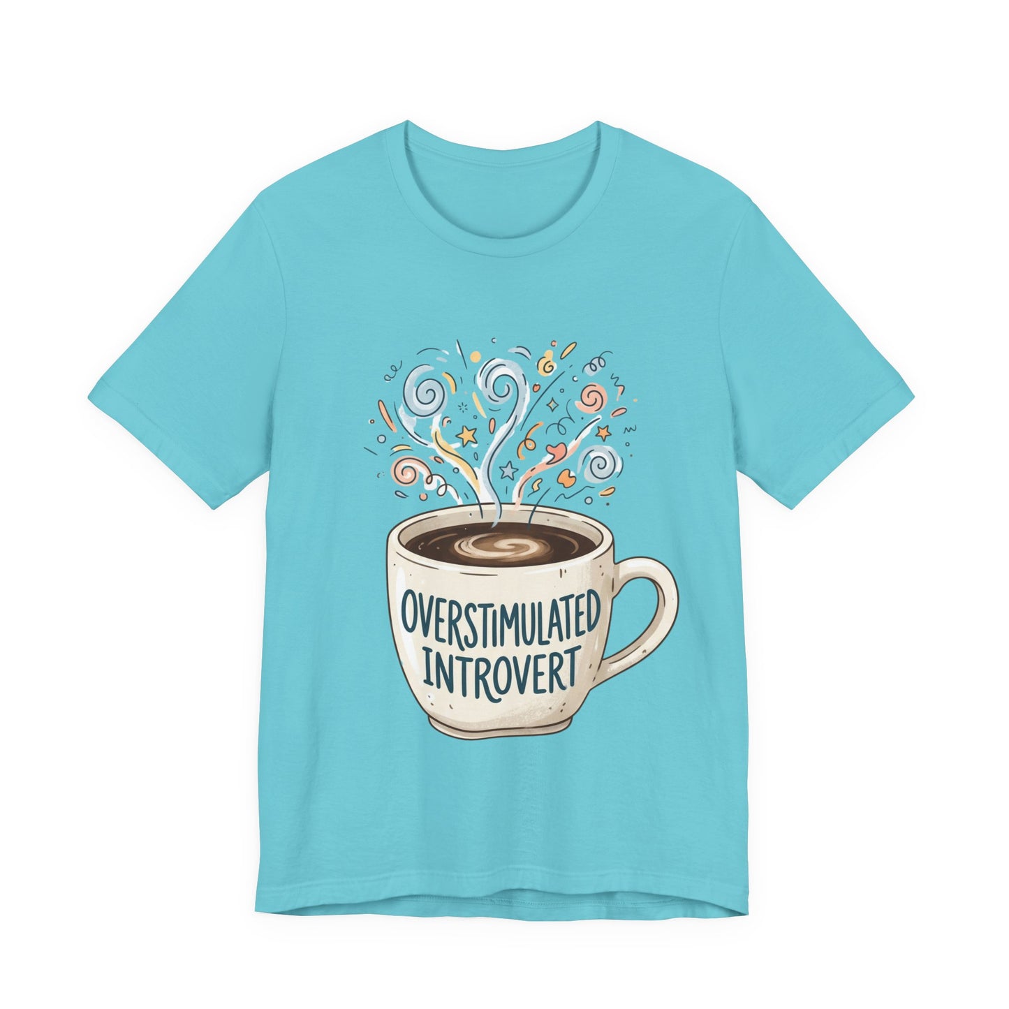 VOID - Overstimulated Introvert Coffee Tee — Cute Coffee Mug Graphic T-Shirt