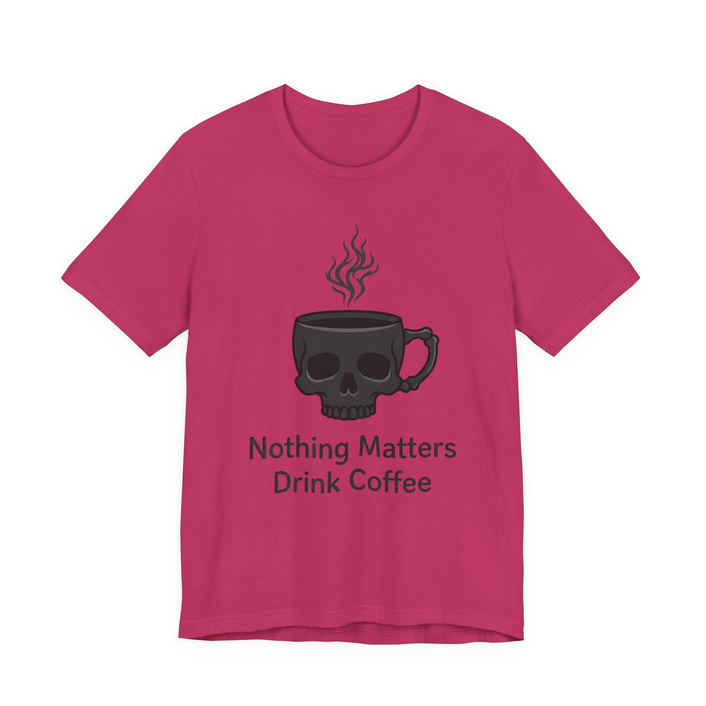 VOID - Coffee Skull T-Shirt — “Nothing Matters, Drink Coffee” Graphic Tee