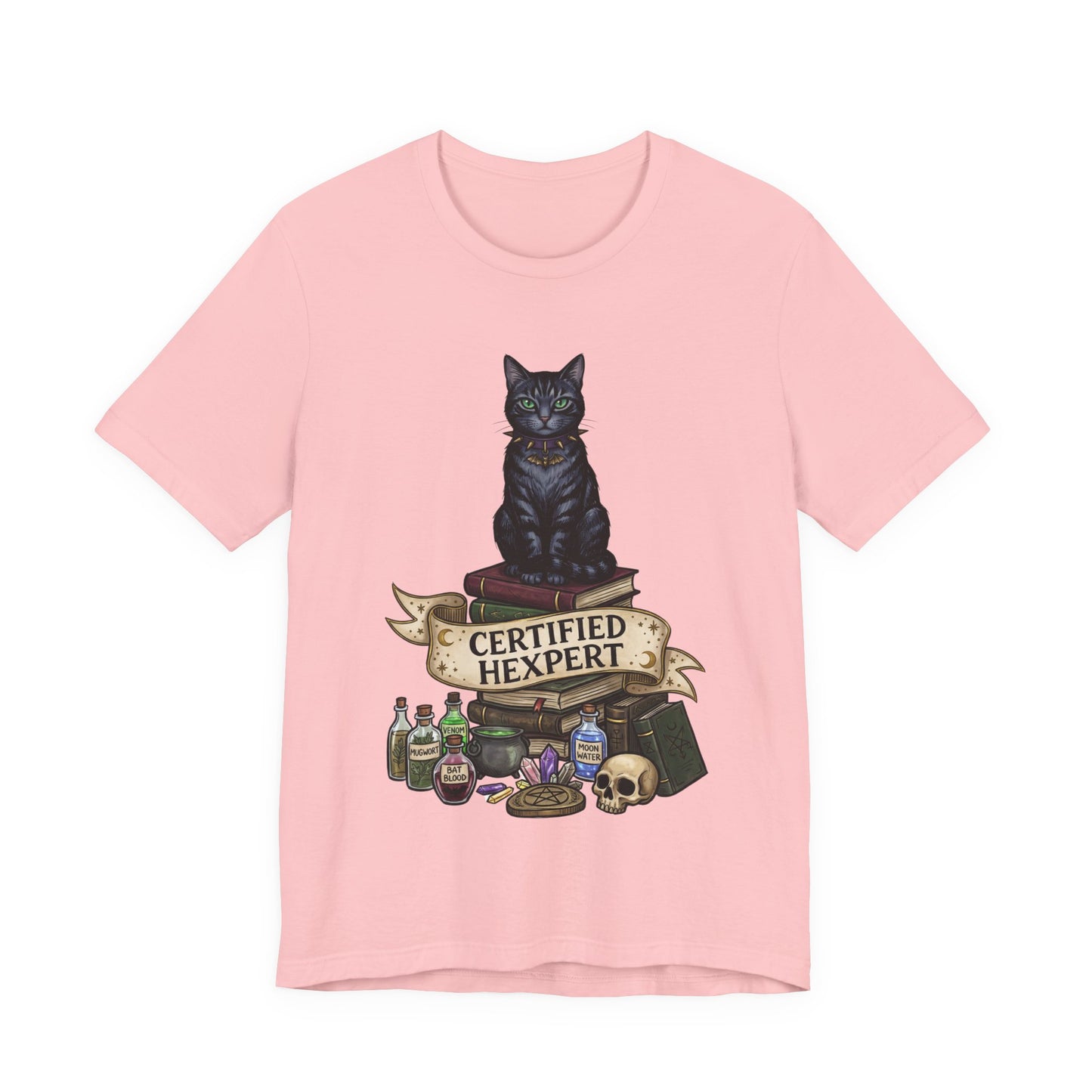 DarkArts - Hexpert (Color) T-Shirt — Black Cat Witchcraft Graphic Tee