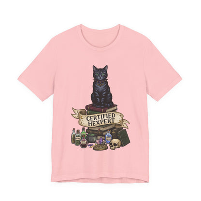 DarkArts - Hexpert (Color) T-Shirt — Black Cat Witchcraft Graphic Tee
