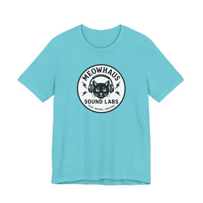Meowhaus Sound Labs Cat Logo Tee - Fort Wayne Indiana Audio Music Studio School