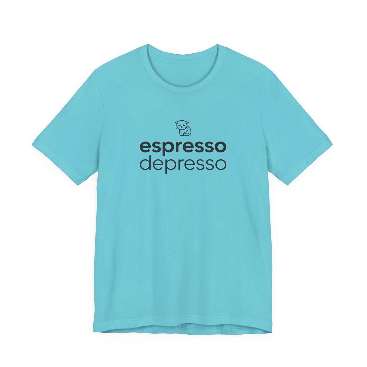 VOID - Espresso Depresso Tee - Cute Cat Funny Coffee Lover T-Shirt