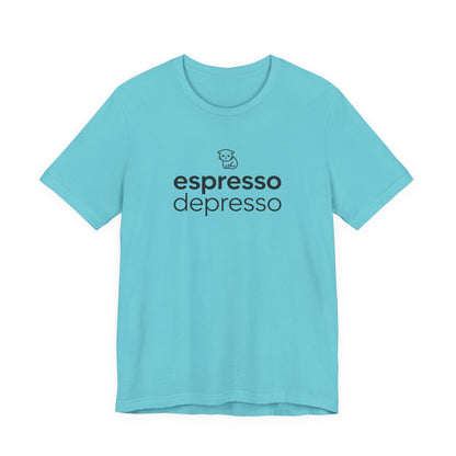 VOID - Espresso Depresso Tee - Cute Cat Funny Coffee Lover T-Shirt