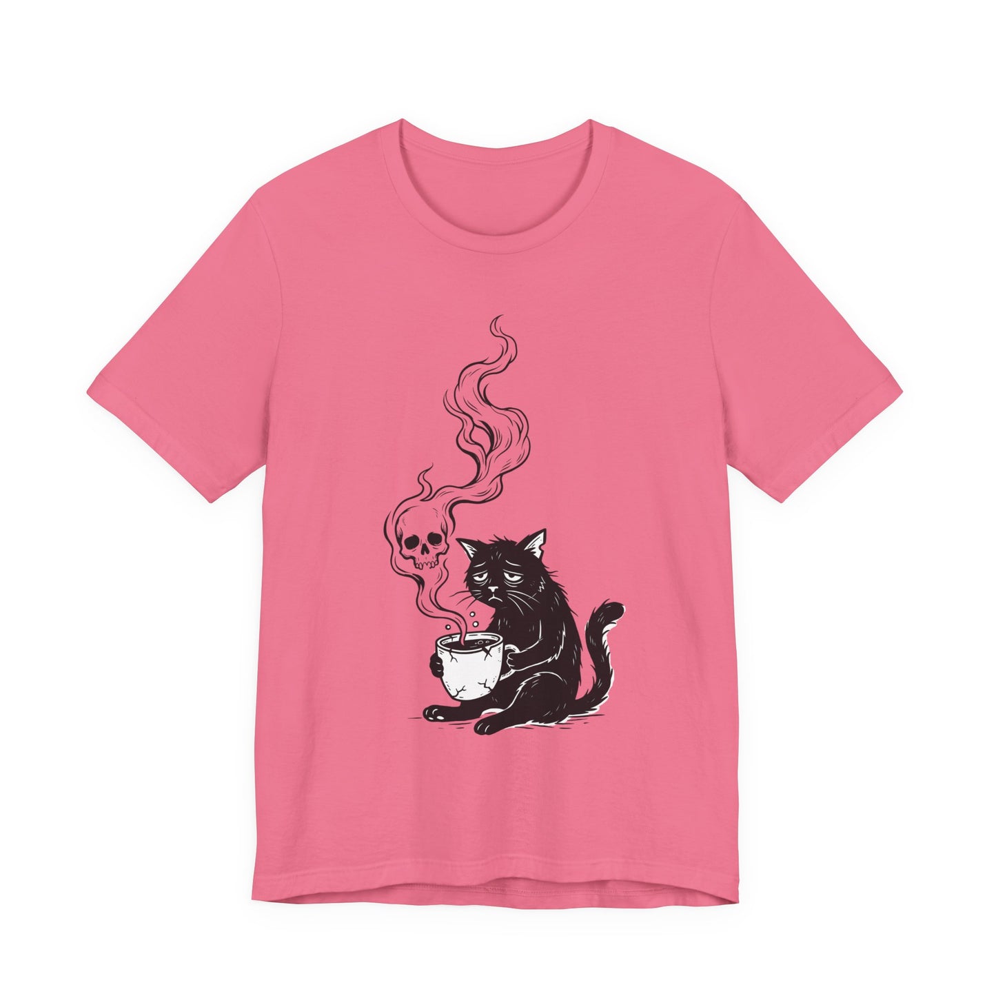 VOID - Depressed Black Cat with Coffee T-Shirt