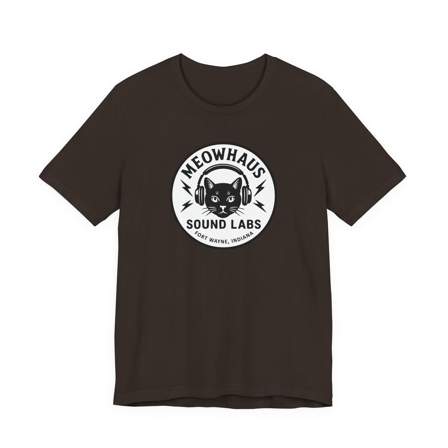 Meowhaus Sound Labs Cat Logo Tee - Fort Wayne Indiana Audio Music Studio School