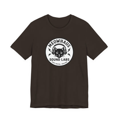 Meowhaus Sound Labs Cat Logo Tee - Fort Wayne Indiana Audio Music Studio School