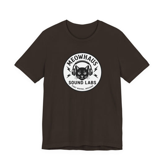 Meowhaus Sound Labs Cat Logo Tee - Fort Wayne Indiana Audio Music Studio School