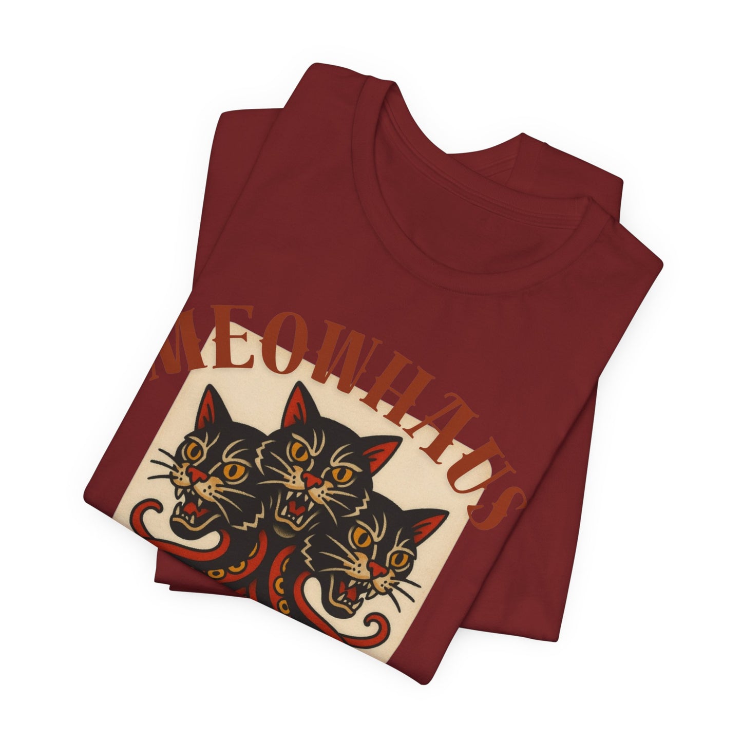 The Magic Three - Vintage Tattoo Meowhaus Cat-Octopus Graphic Tee
