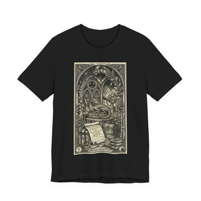DarkArts Collection - Dragon - Occult Library T-Shirt — Vintage Tarot Alchemy Design