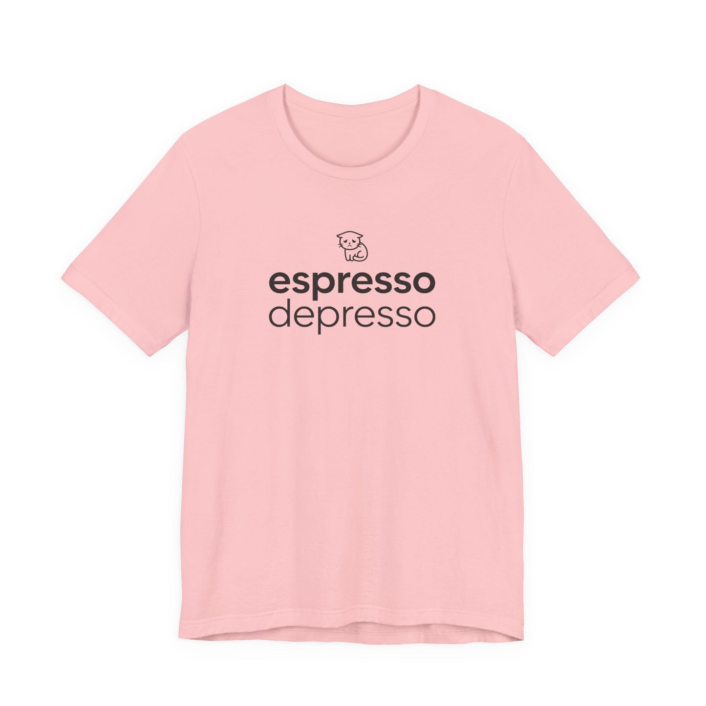 VOID - Espresso Depresso Tee - Cute Cat Funny Coffee Lover T-Shirt