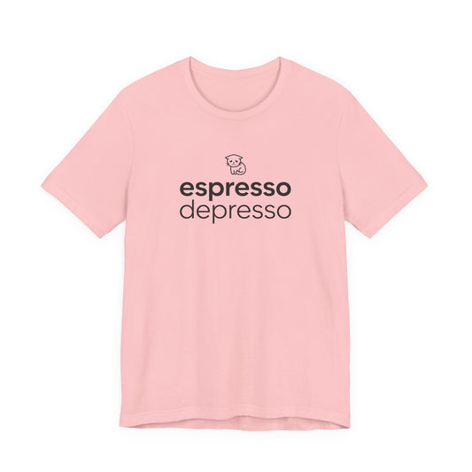 VOID - Espresso Depresso Tee - Cute Cat Funny Coffee Lover T-Shirt