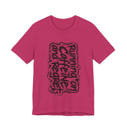 VOID - "Running on Caffeine and Regret" Coffee Lover Shirt