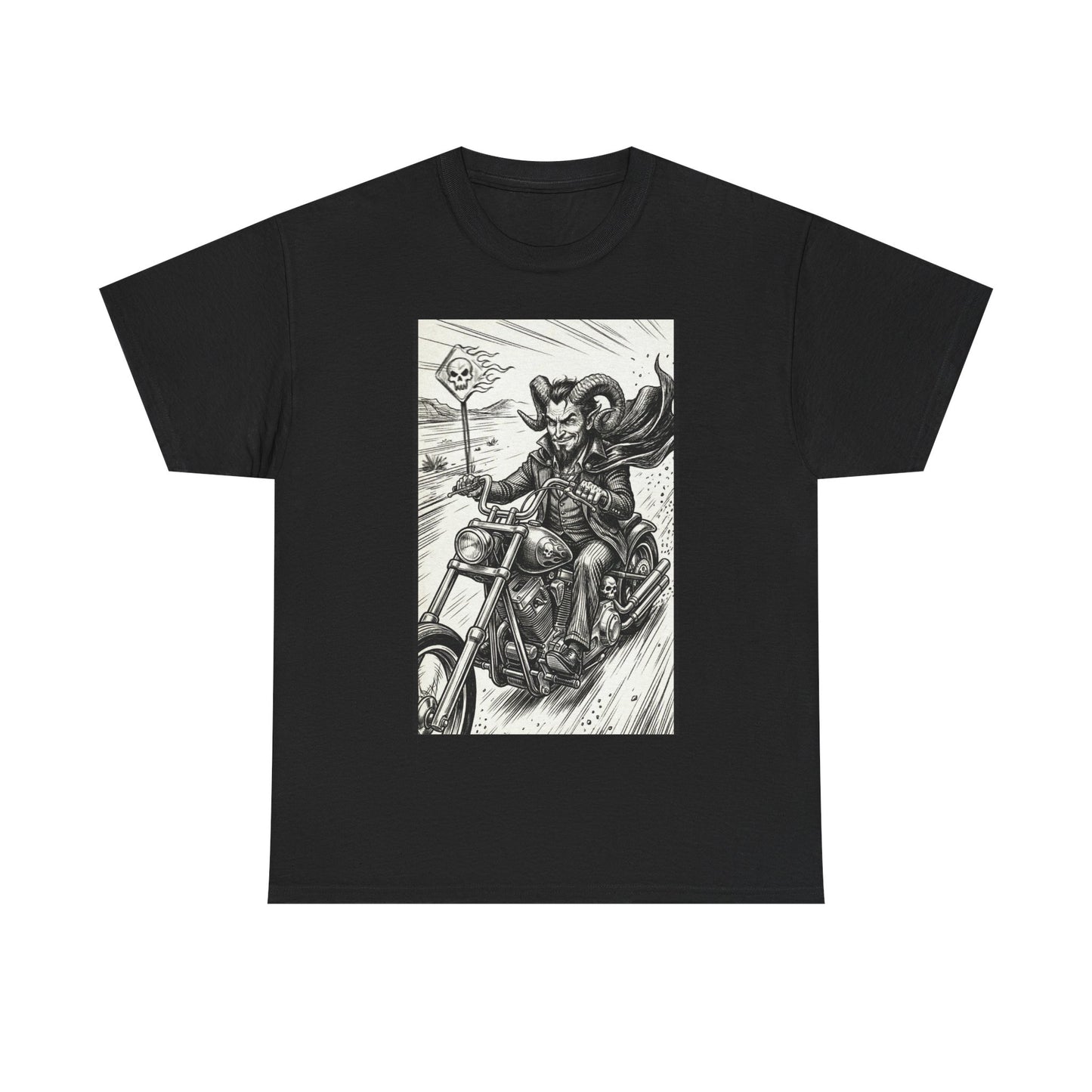 Custom - Mike - 5x BLZB Moto - Biker Skull Rider Tee — Vintage Motorcycle Skull Art T‑Shirt