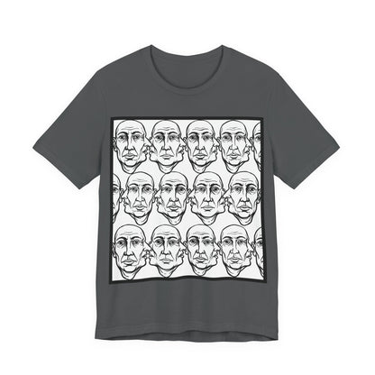 HotGossip - Version 1 - Abstract Repeating Faces Graphic Tee